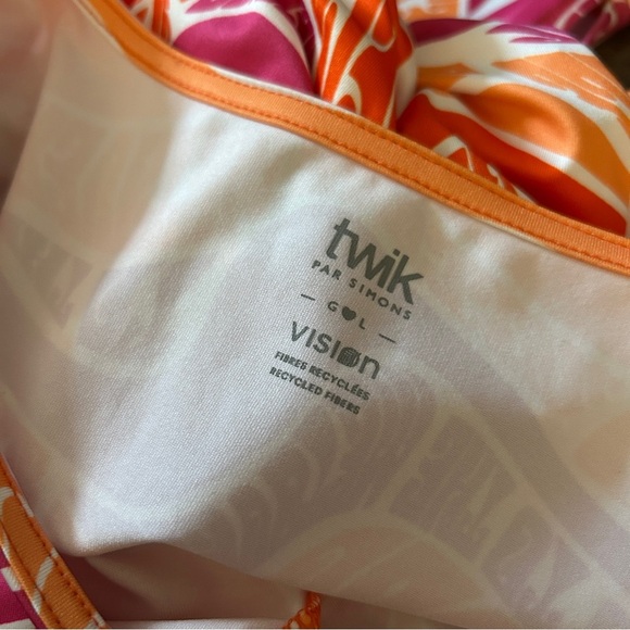 Twik Orange and Purple Patterned Blouse L - Picture 10 of 10